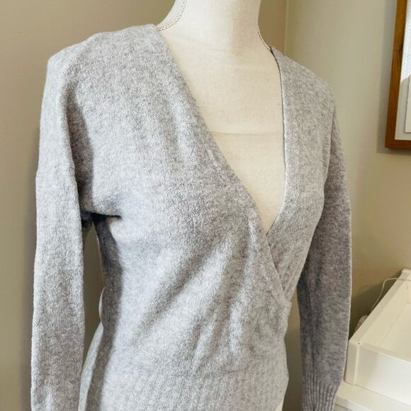 Shrinking Violet Wrap Sweater - Picture 2 of 5